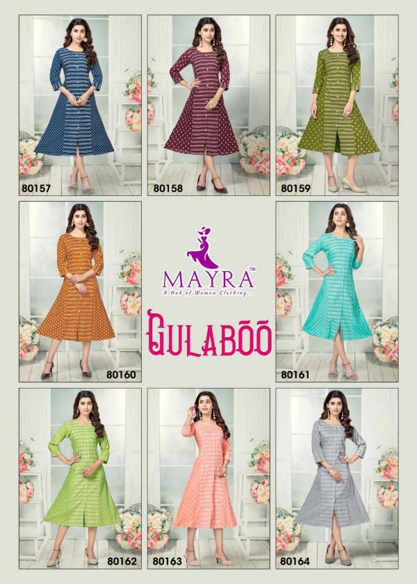 Mayra Gulaboo Rayon Exclusive Designer Kurti Collection